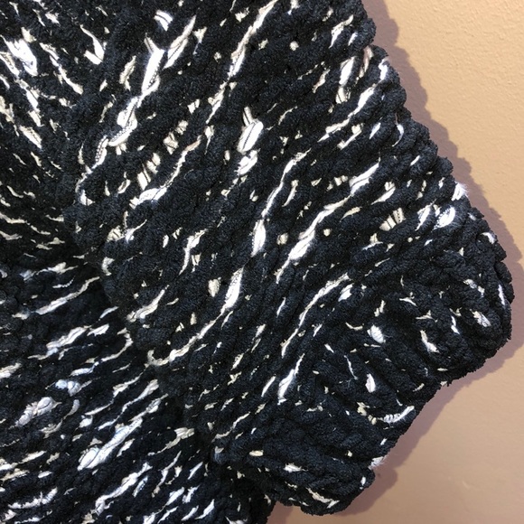 H&M Black Chunky Knit Soft Shrug Cardigan XS - Picture 4 of 7